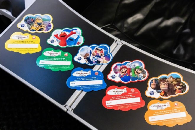 Donkey Kong Country Opening Commemorative JAL x Universal Studios Japan Jet 2 Commemorative Boarding Stickers